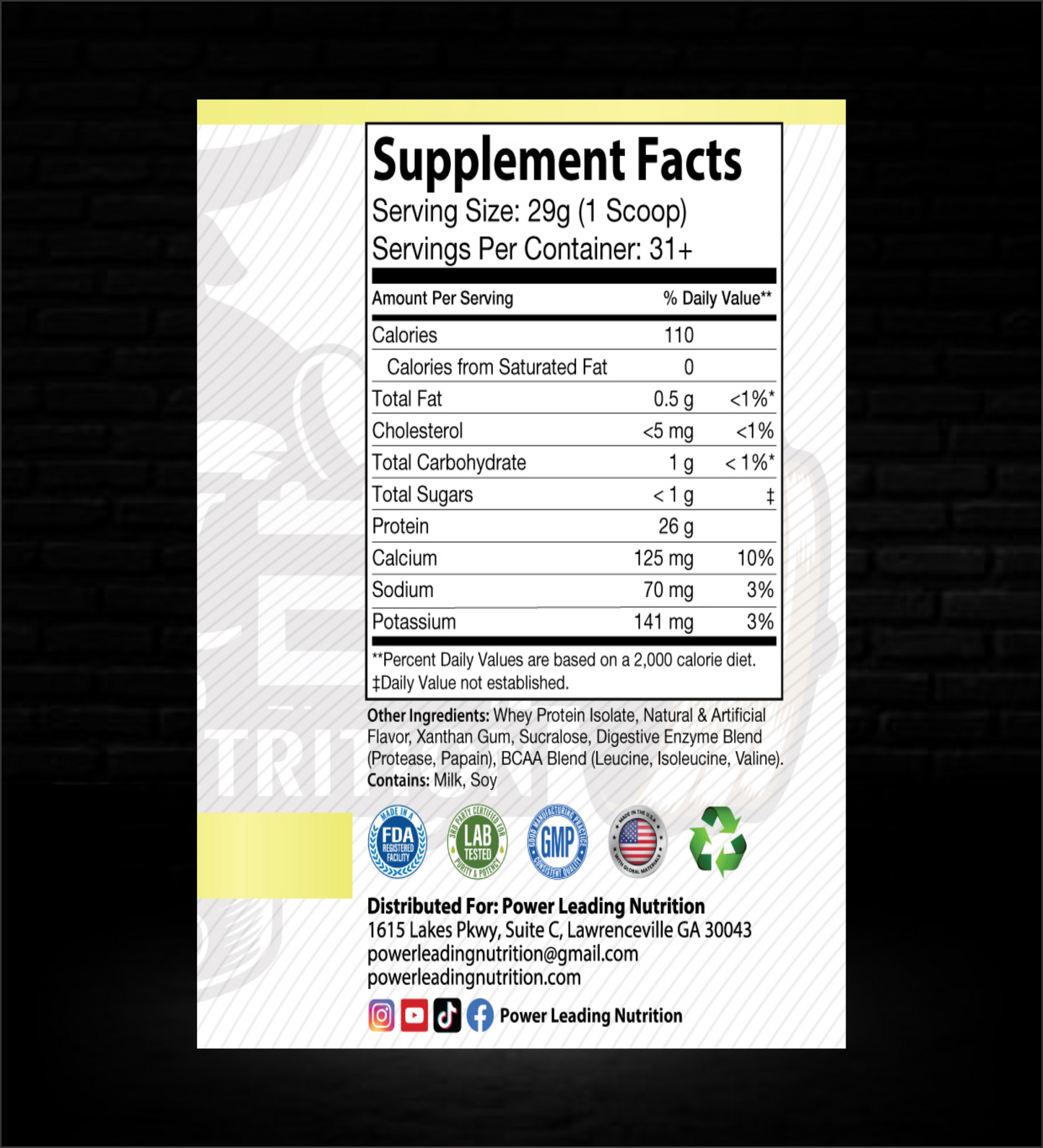 ISO - WHEY (Batido de vainilla)