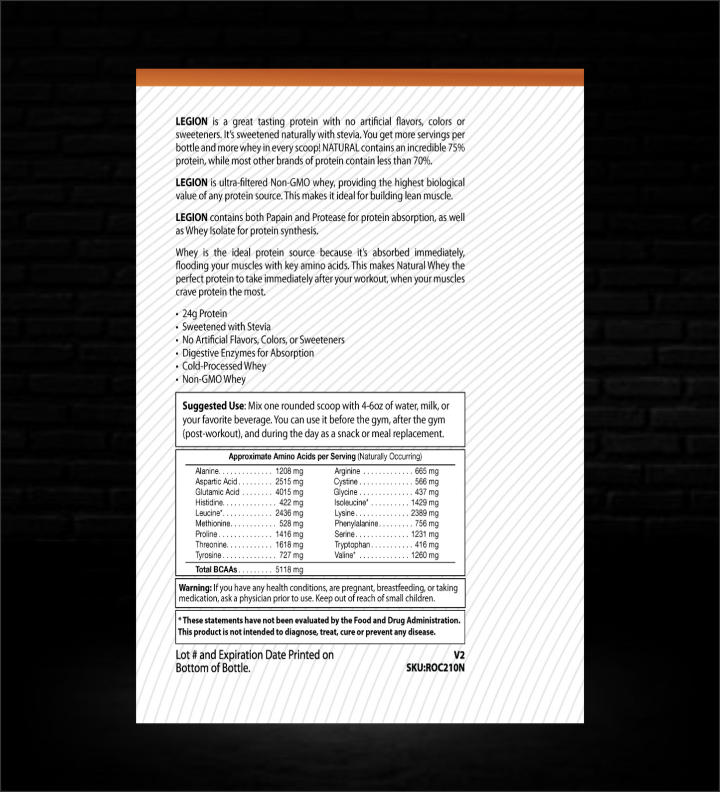 Legion Natural Whey Protein (Slated Caramel) | Clean, Delicious Fuel for Lean Muscle