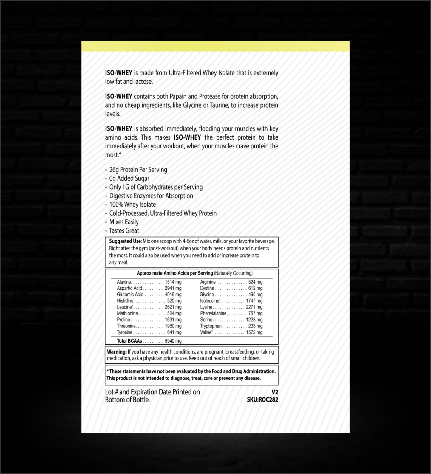 ISO - WHEY (Batido de vainilla)