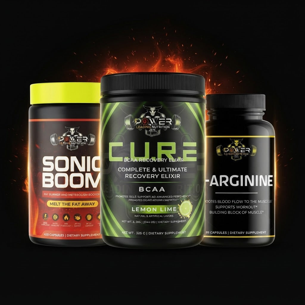 Sonic Burn Stack — Sonic Boom Advanced, C.U.R.E. and L-Arginine fat-burning system