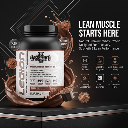 Legion Natural Whey Protein (Chocolate) | Clean, Delicious Fuel for Lean Muscle