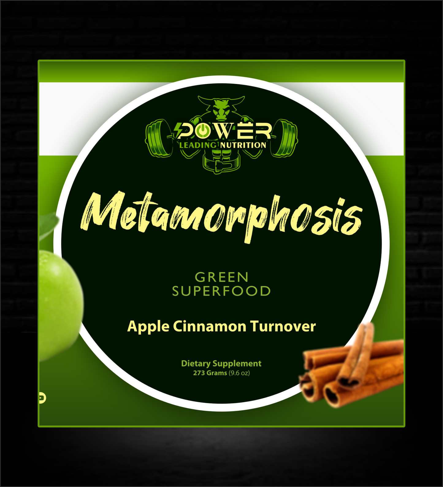 Metamorphosis (Green Superfood) Apple Cinnamon Turnover