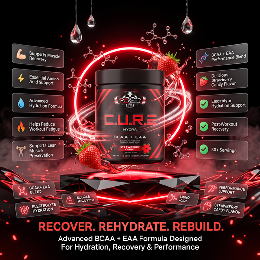 C.U.R.E.® Hydra – Advanced Hydration & Amino Support (STRAWBERRY CANDY)