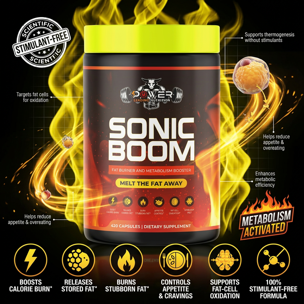 SONIC BOOM Advanced Formula (Fat-Burner & Metabolism Booster) 🔥