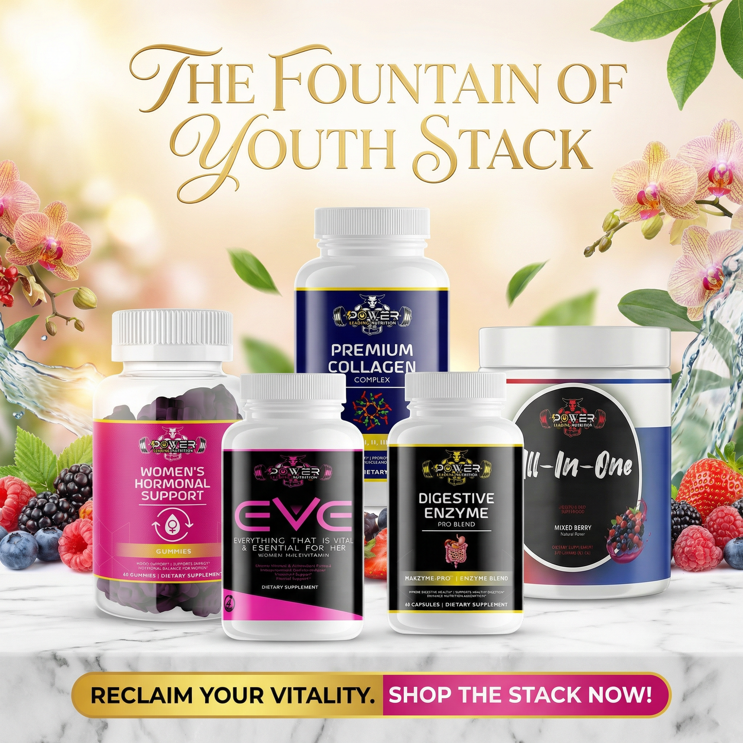 🌸 Fountain of Youth – Female Wellness Stack