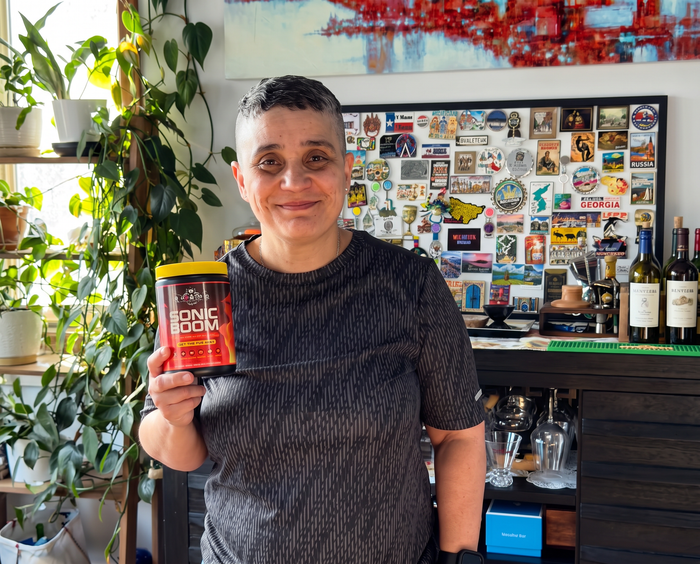 Customer using Power Leading Nutrition supplements