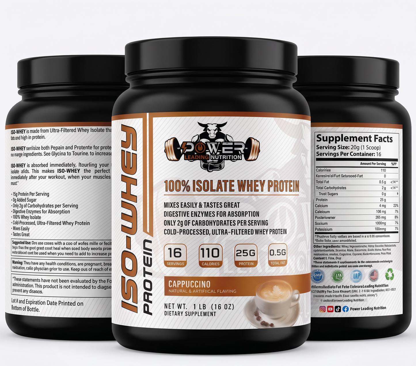 ISO-WHEY Protein | 25g Whey Isolate | Cappuccino