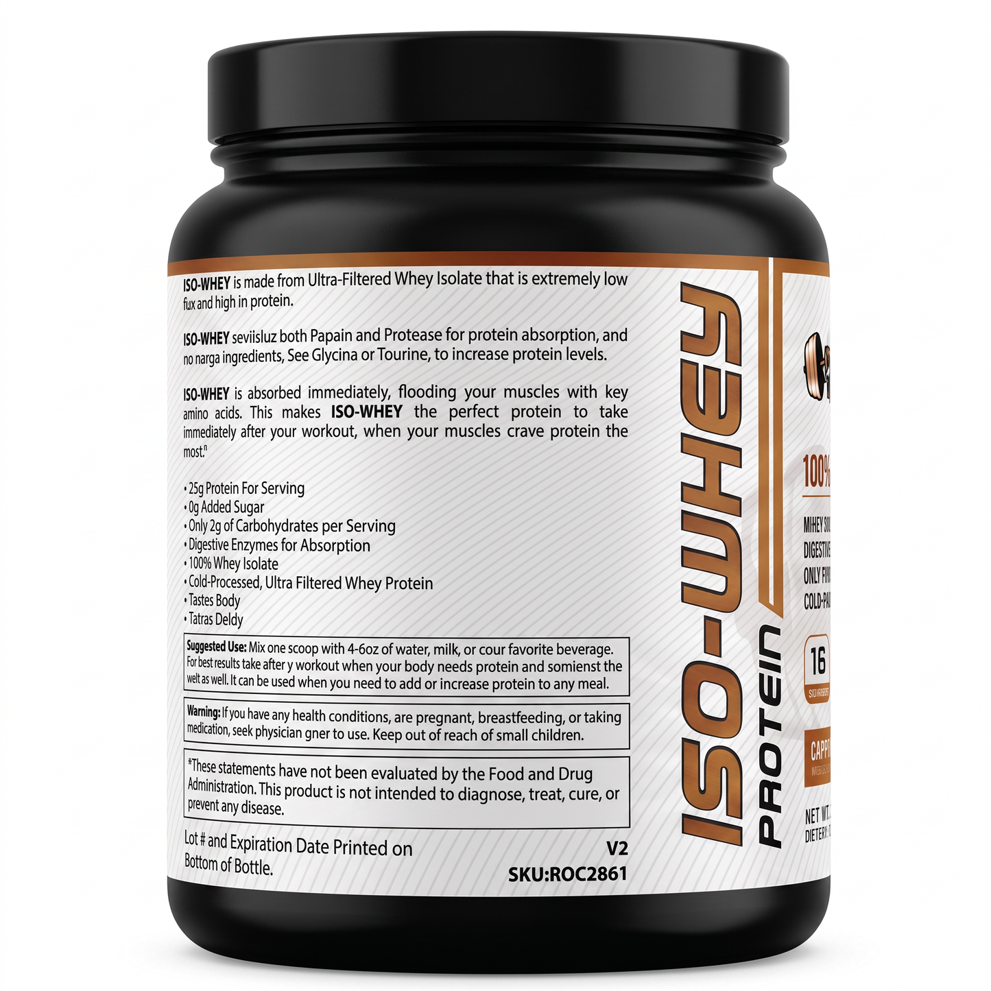 ISO-WHEY Protein | 25g Whey Isolate | Cappuccino