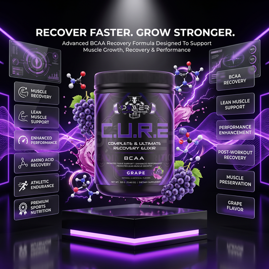 C.U.R.E.® Recovery Supplement | Muscle Recovery & Hydration (Grape)