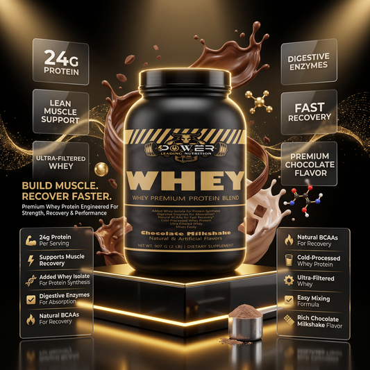 Premium Chocolate Whey Protein Blend | Clean Fuel for Lean Muscle Gains