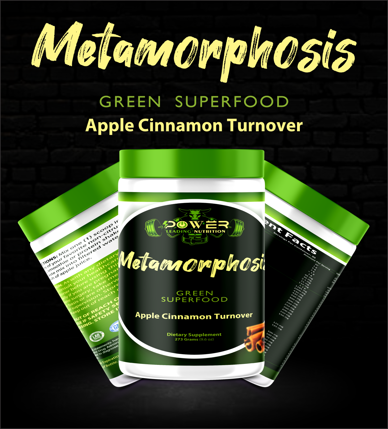 Metamorphosis (Green Superfood) Apple Cinnamon Turnover