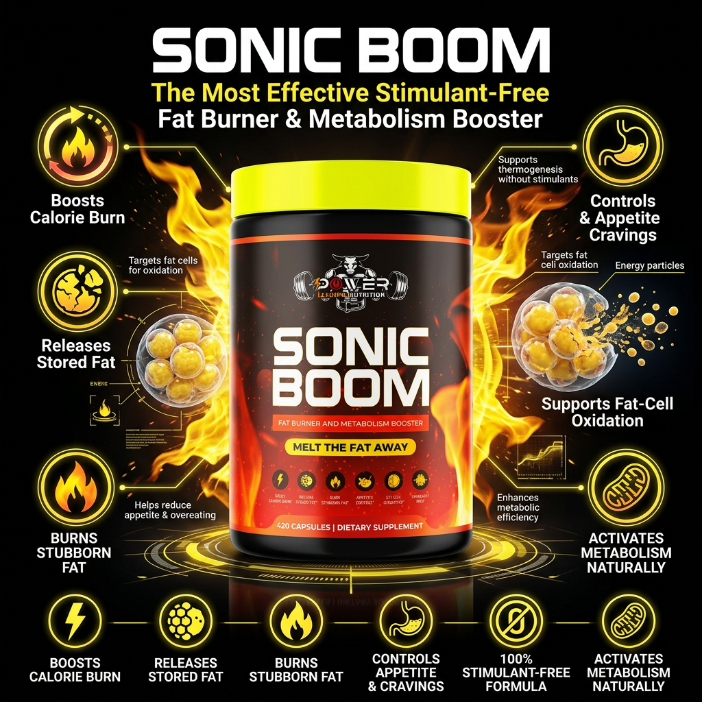 SONIC BOOM Advanced Formula (Fat-Burner & Metabolism Booster) 🔥