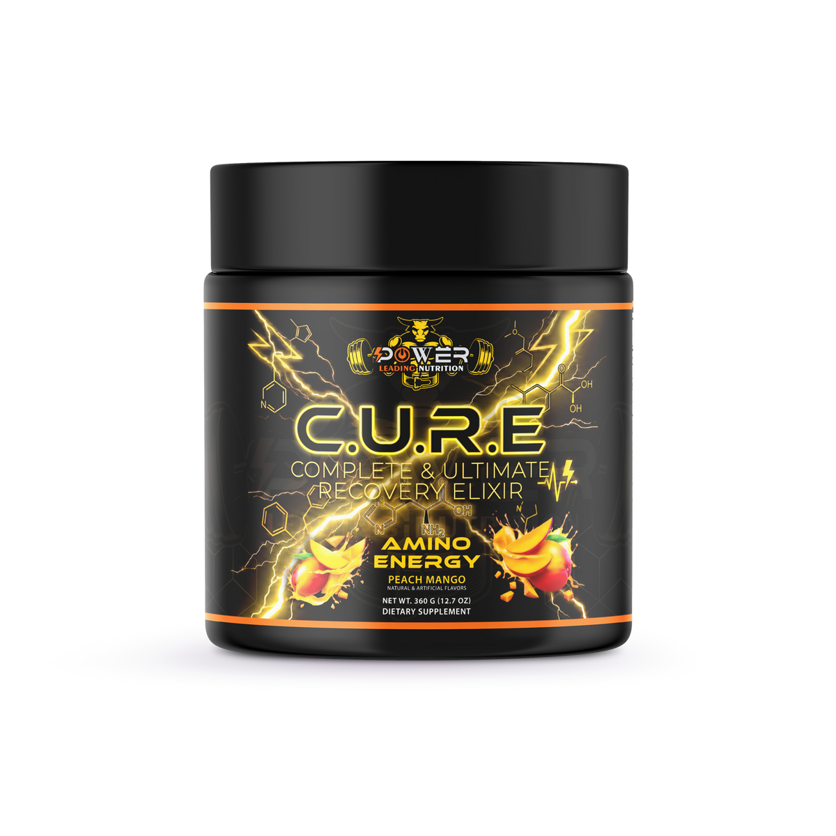🔥 C.U.R.E® Amino Energy Peach Mango – Complete & Ultimate Recovery Elixir