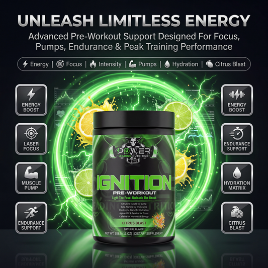 Ignition Pre-Workout – Pump, Focus & Energy Formula (Citrus Blast) ⚡