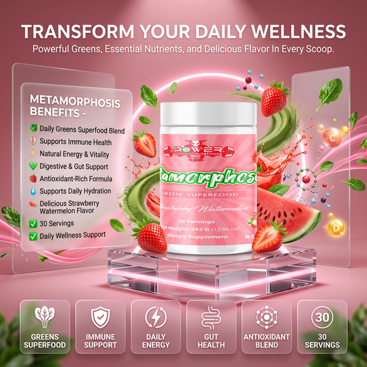 Metamorphosis (Green Superfood) Strawberry Watermelon