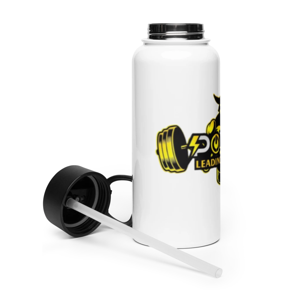 Stainless Steel Water Bottle with a Straw Lid
