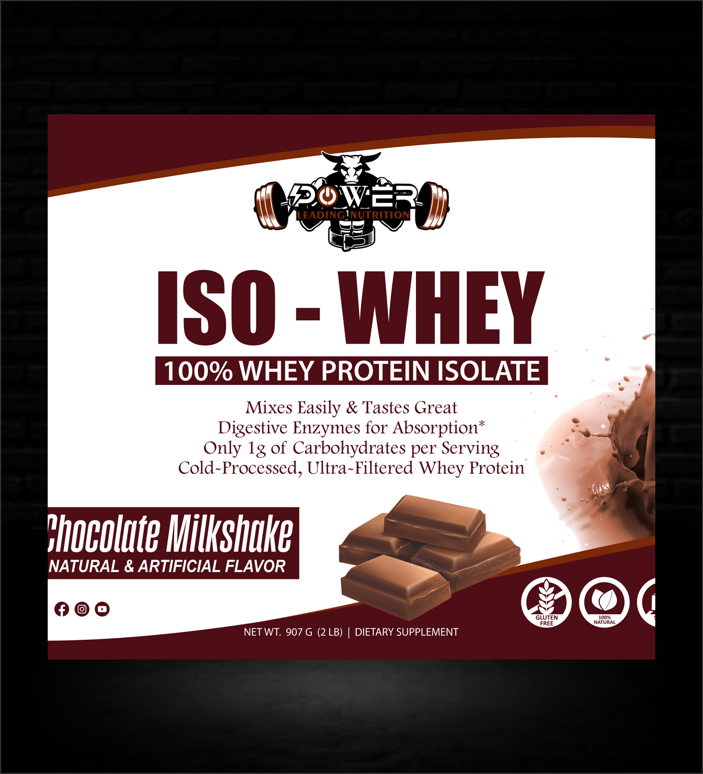 ISO - WHEY (Chocolate Milkshake)