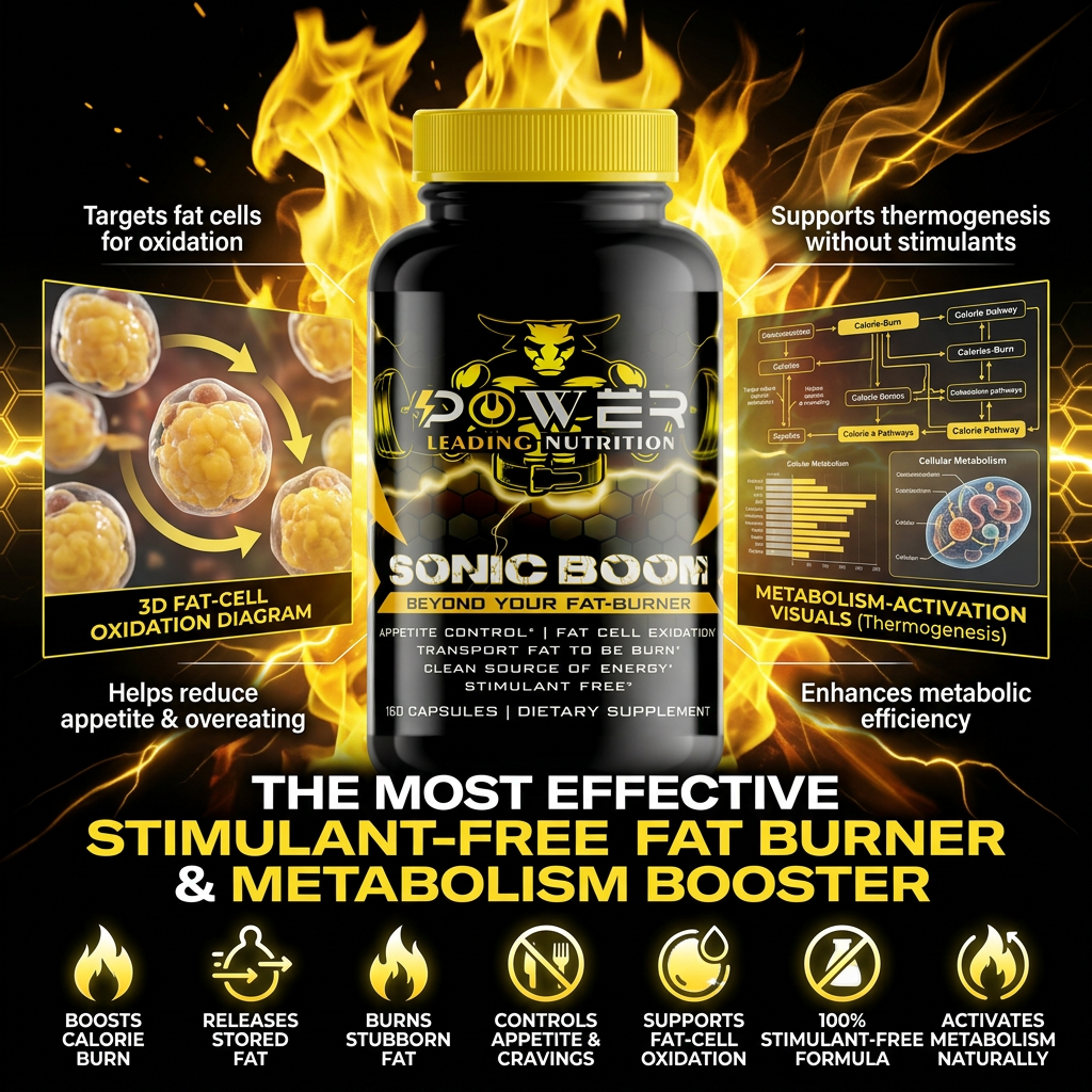 SONIC BOOM (Fat-Burner & Metabolism Booster) 🔥