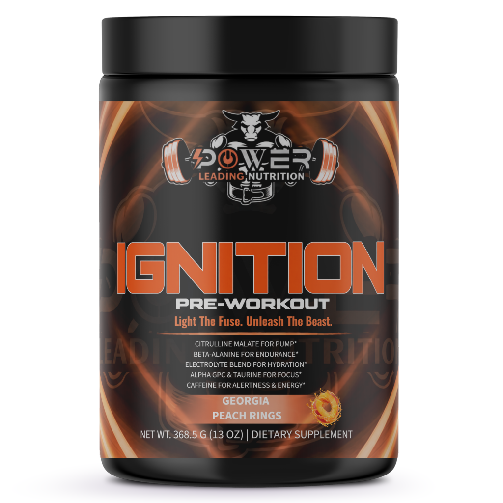 Ignition Pre-Workout – Pump, Focus & Energy Formula (Georgia Peach Rings) ⚡