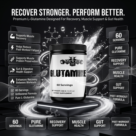 L-Glutamine Powder — Pure Muscle Recovery & Immune Support | Power Leading Nutrition