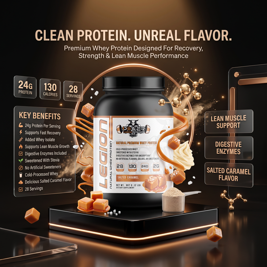Legion Natural Whey Protein (Salted Caramel) | Clean, Delicious Fuel for Lean Muscle