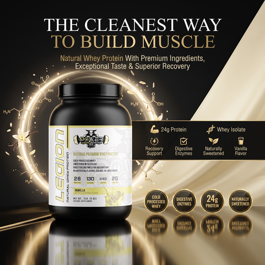Legion Natural Whey Protein (Vanilla) | Clean, Pure Fuel for Muscle Growth
