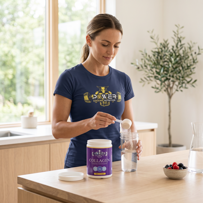 Customer using Power Leading Nutrition supplements