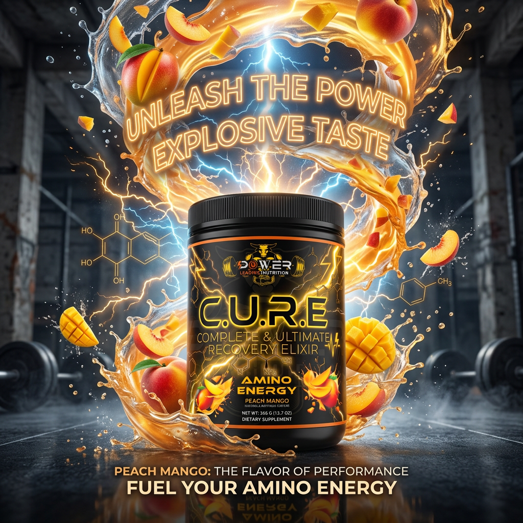 🔥 C.U.R.E™ Amino Energy Peach Mango – Complete & Ultimate Recovery Elixir